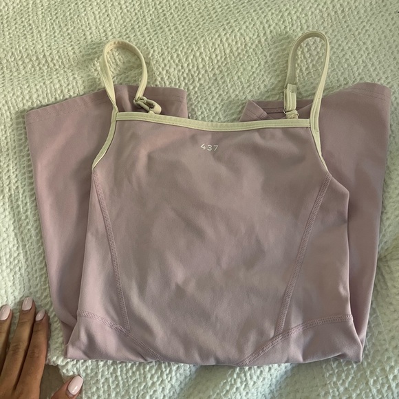 437 shorts onesie pink and cream size Small - Picture 3 of 3